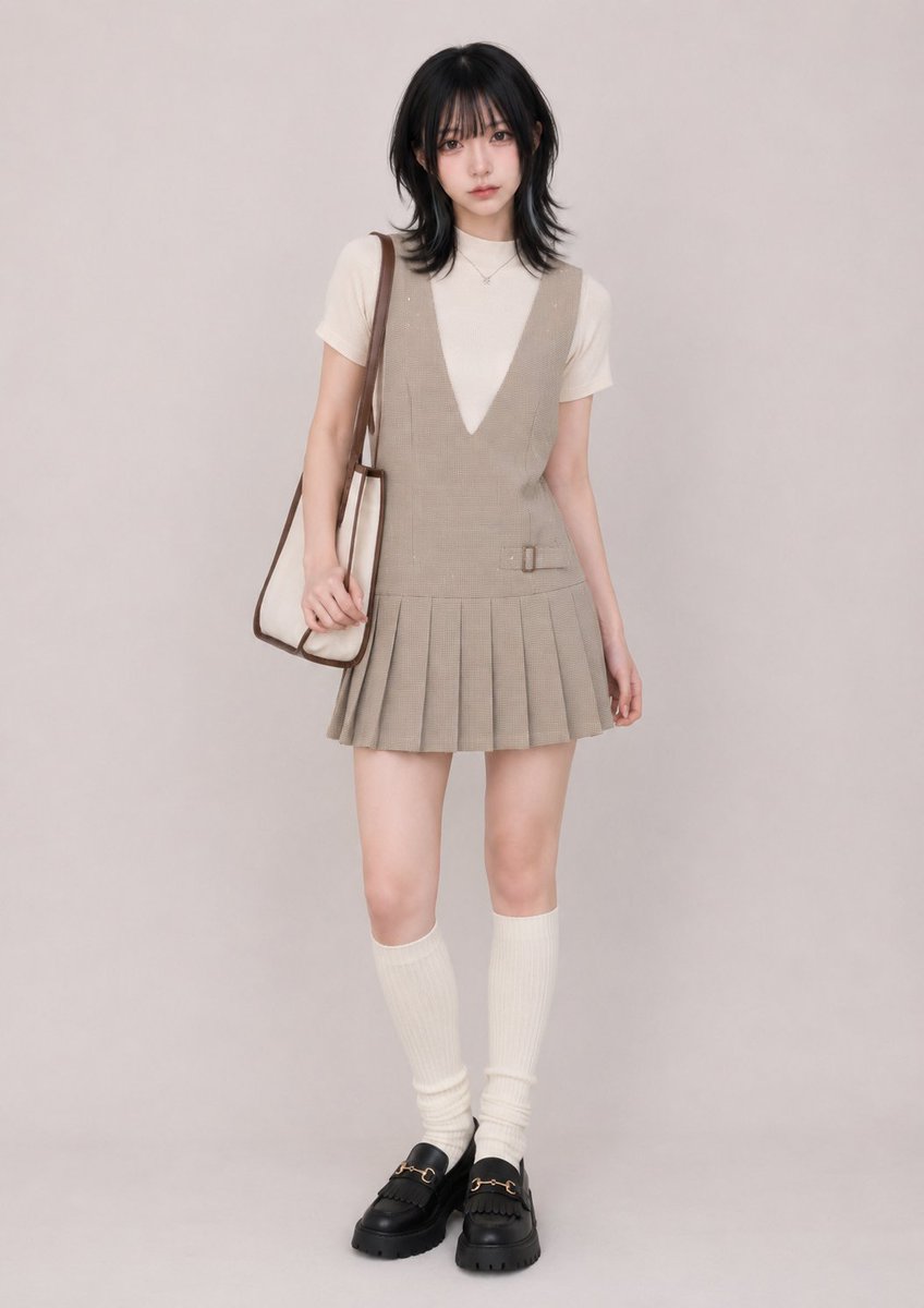 Retro School Girly Fashion Photography