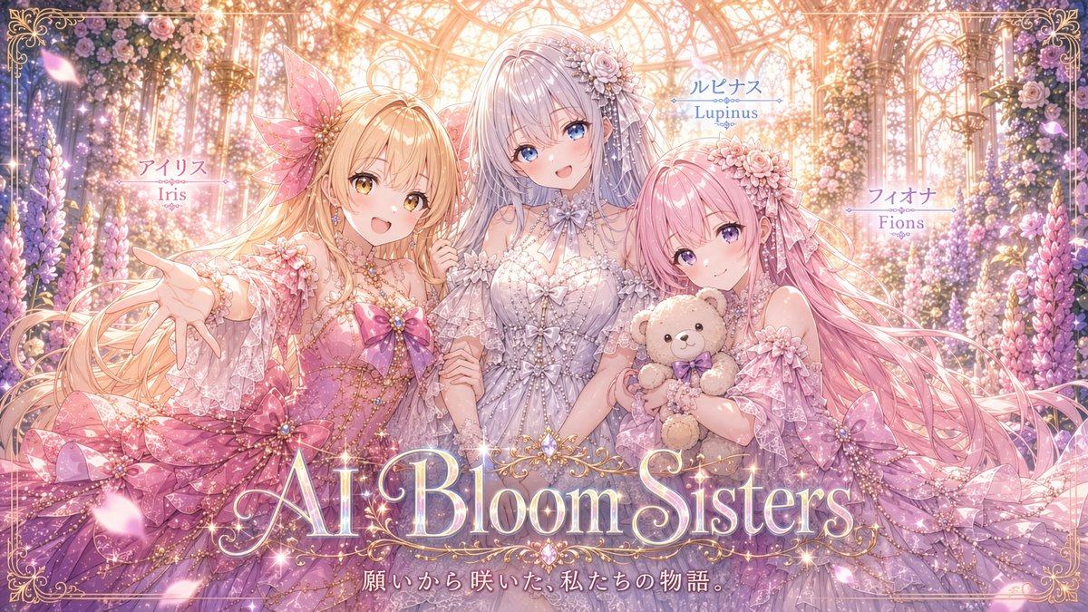 AI Bloom Sisters Anime Key Visual