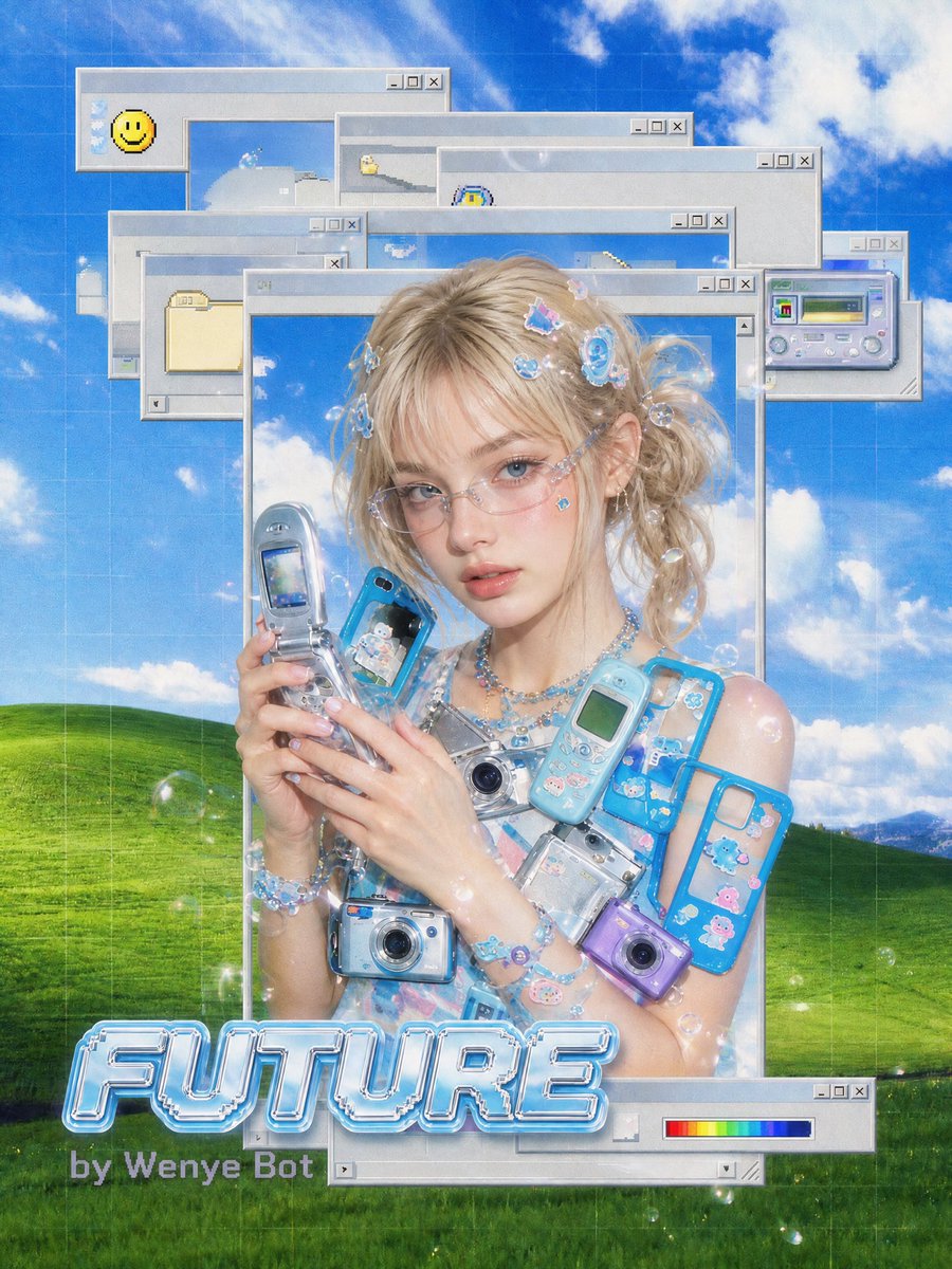 Y2K Retro Digital Poster