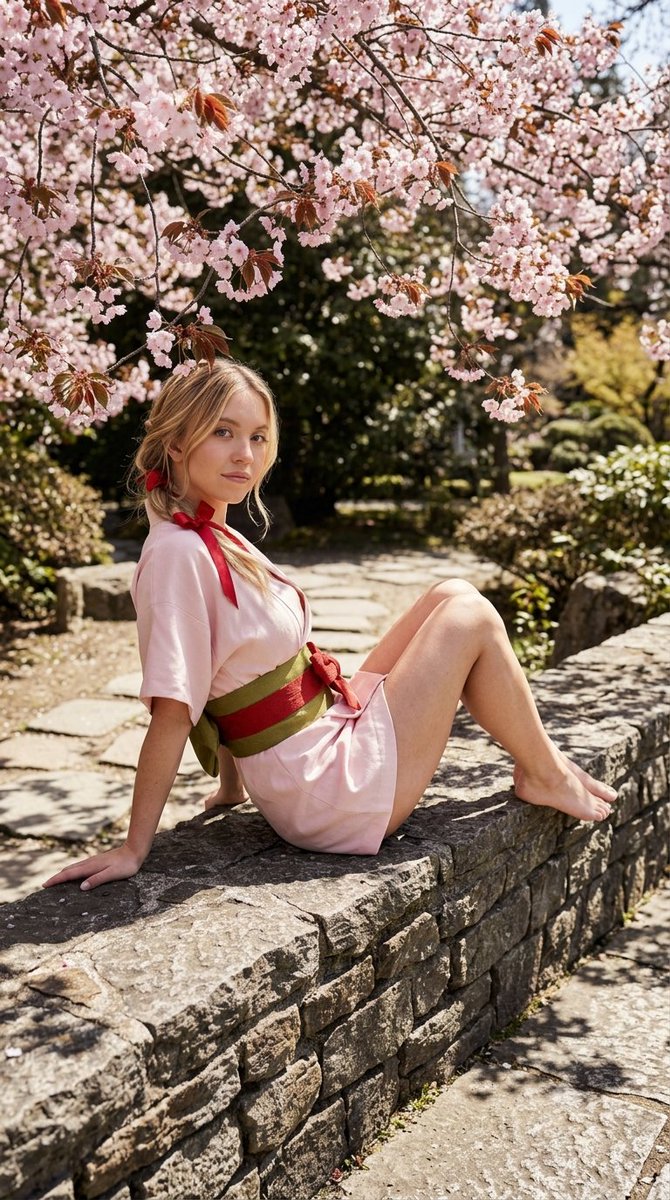 Sydney Sweeney Japanese Garden Portrait 2