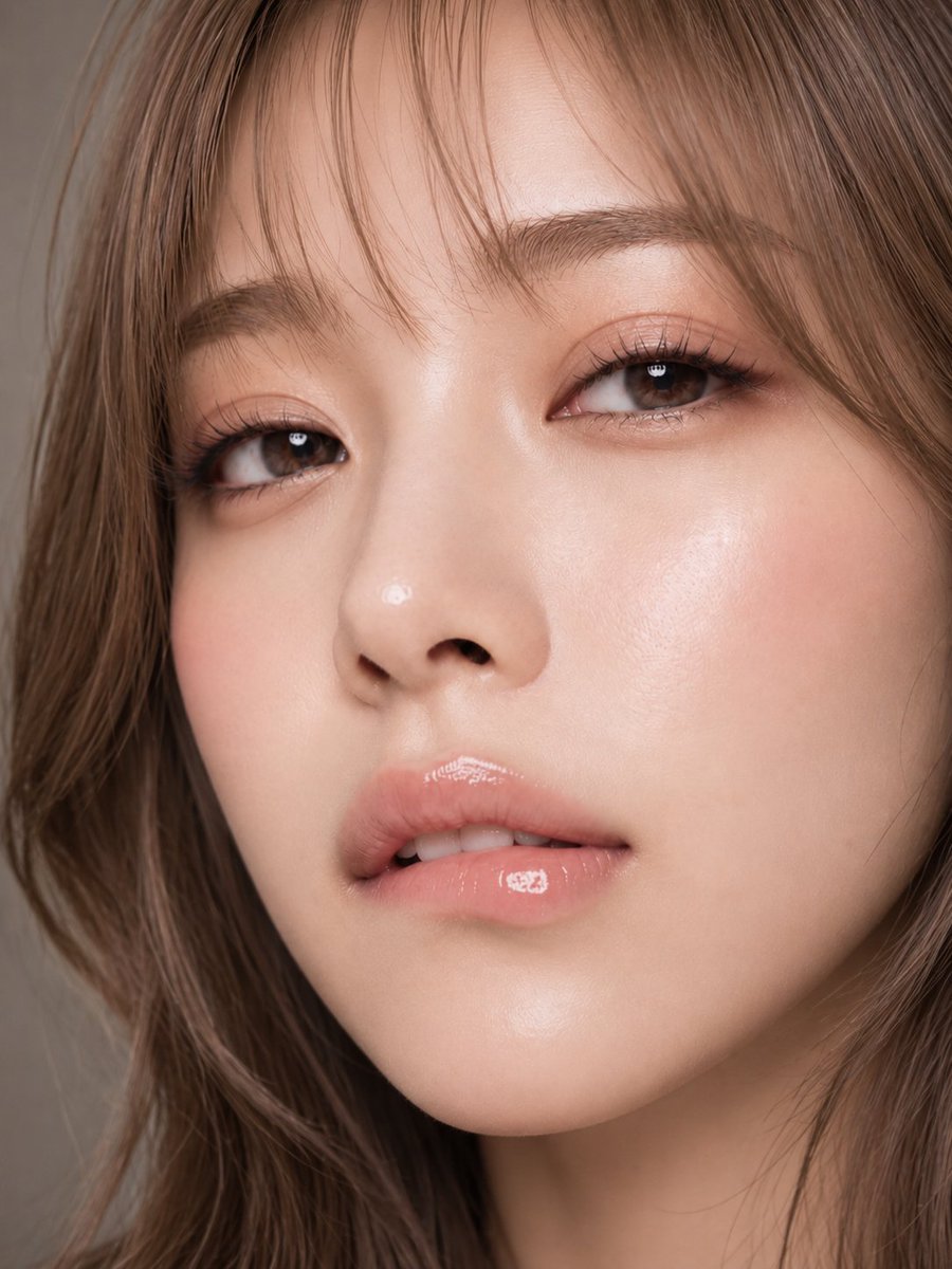 Extreme Beauty Close-up Lip Portrait