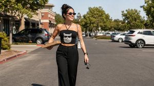 Candid Parking Lot Street Fashion AI image template preview