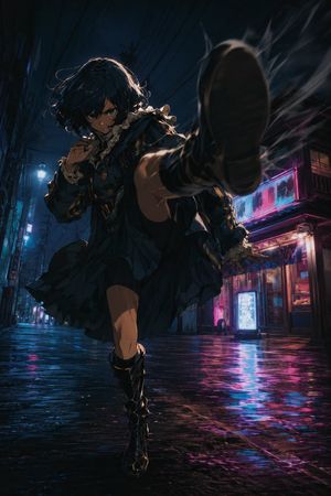 Anime Alley Kick Transformation AI image template preview
