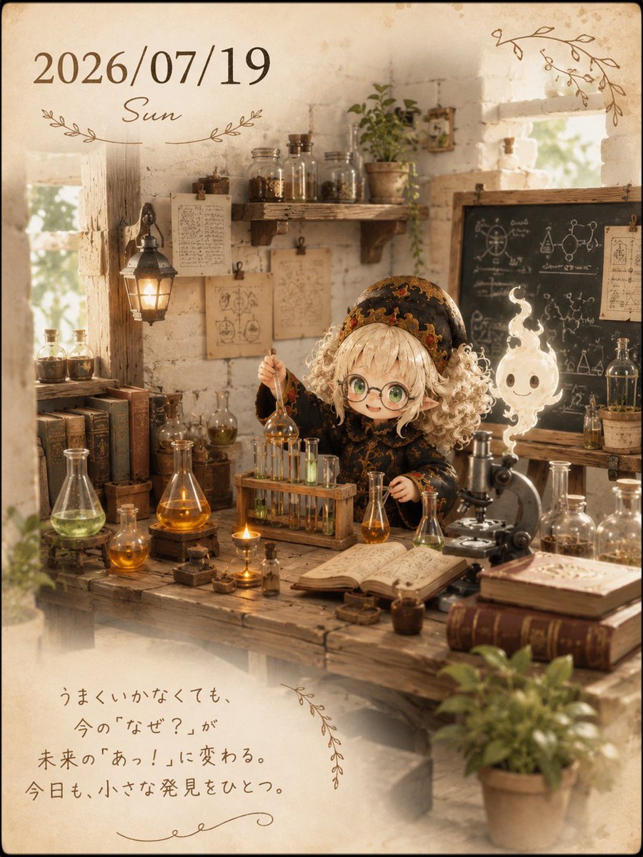 Cozy Alchemist Calendar Poster