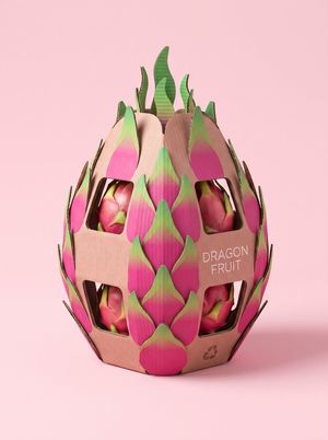 Structural Cardboard Packaging Design AI image template preview
