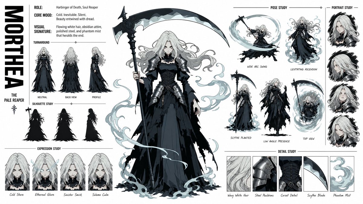 High-Fashion Anime Character Sheet