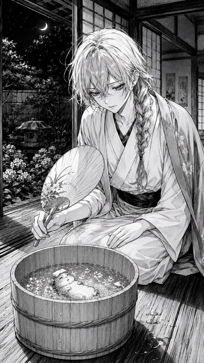 Moonlit Hamster Ice Bath Manga
