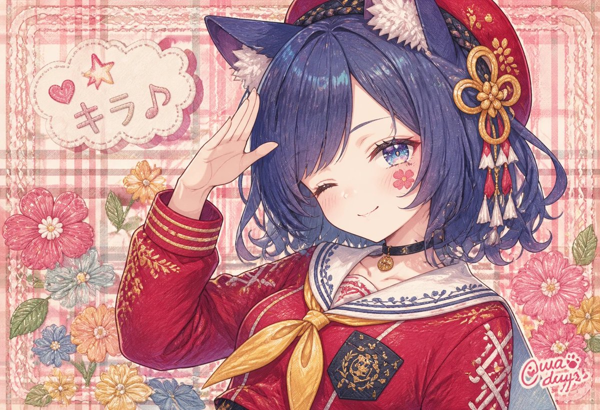 Winking Cat-Eared Idol Card
