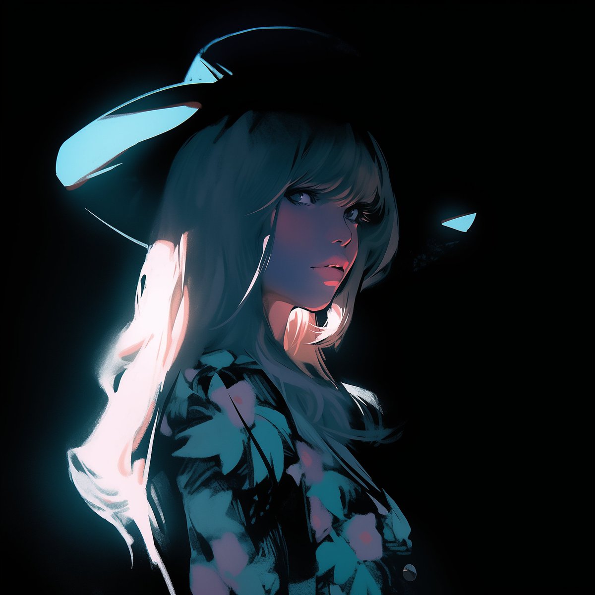 Cinematic Anime Noir Portrait