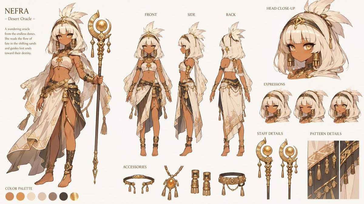 Nefra Desert Oracle Character Sheet