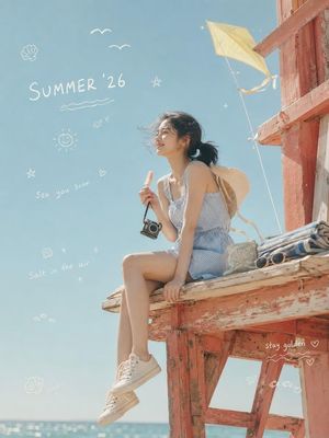 Nostalgic Summer '26 Lifestyle Photo AI template preview