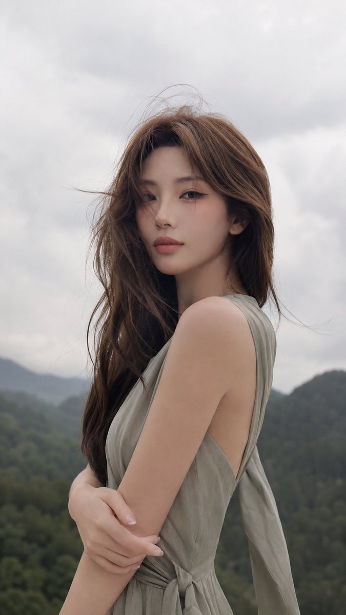 Editorial Mountain Scenic Portrait