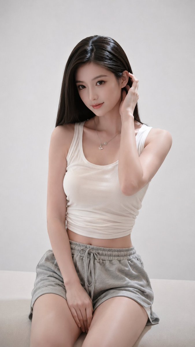 Minimalist Fashion Studio Portrait example 2