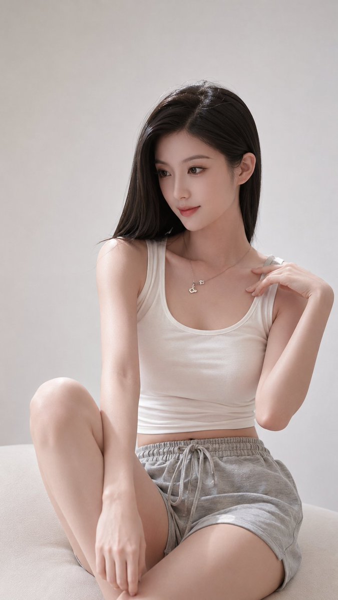 Minimalist Fashion Studio Portrait example 4