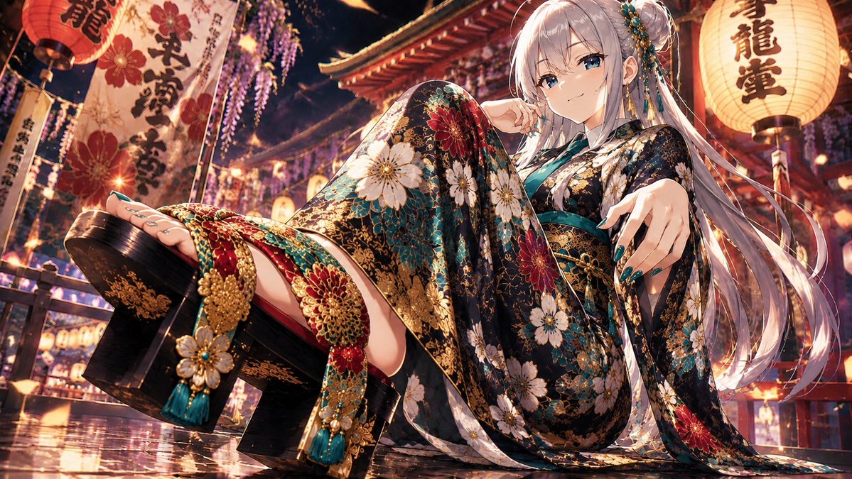 Lantern Festival Geta Anime Girl