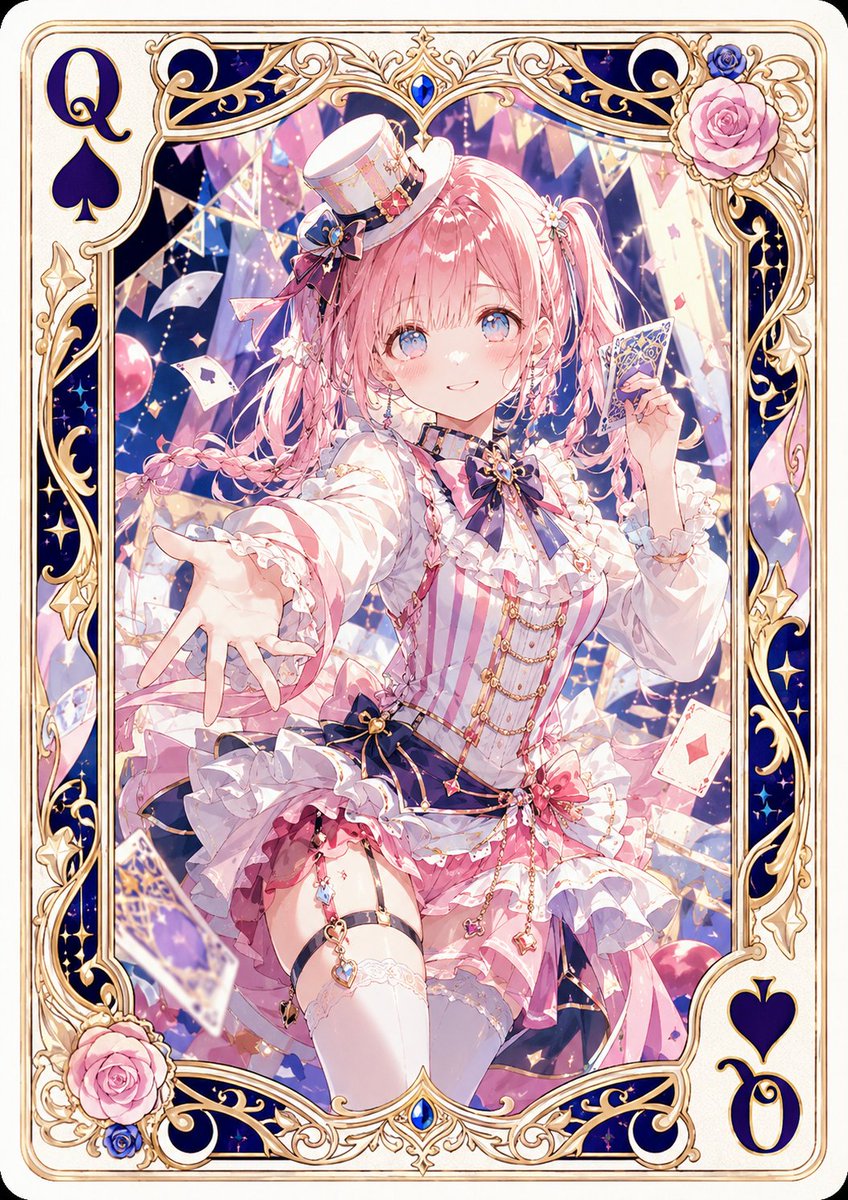 Anime Queen of Spades Card