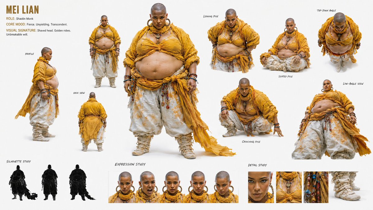 Shaolin Monk Character Sheet