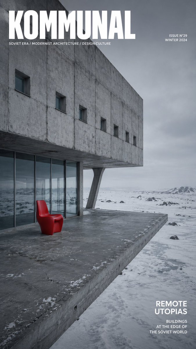 Architectural Poster Design with Landscape View example 3