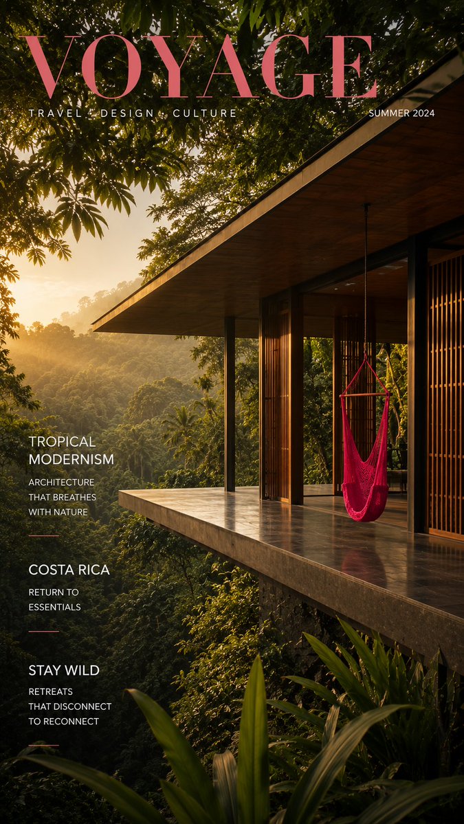 Architectural Poster Design with Landscape View example 2