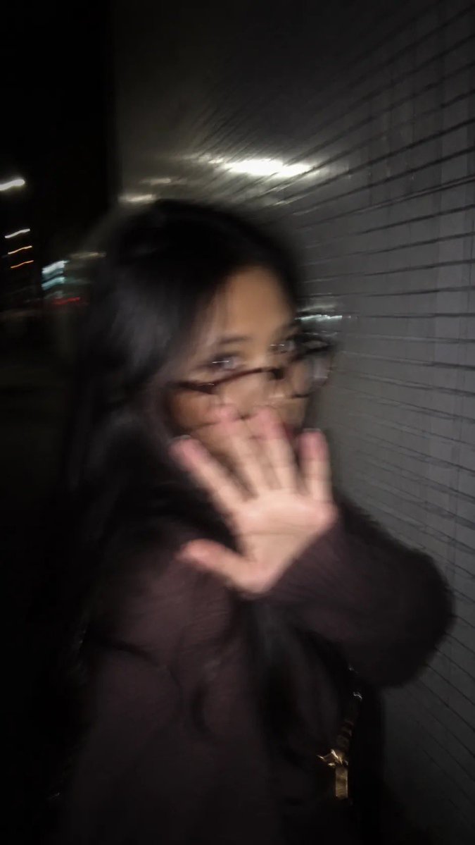 Candid Nighttime Flash Photography Portrait