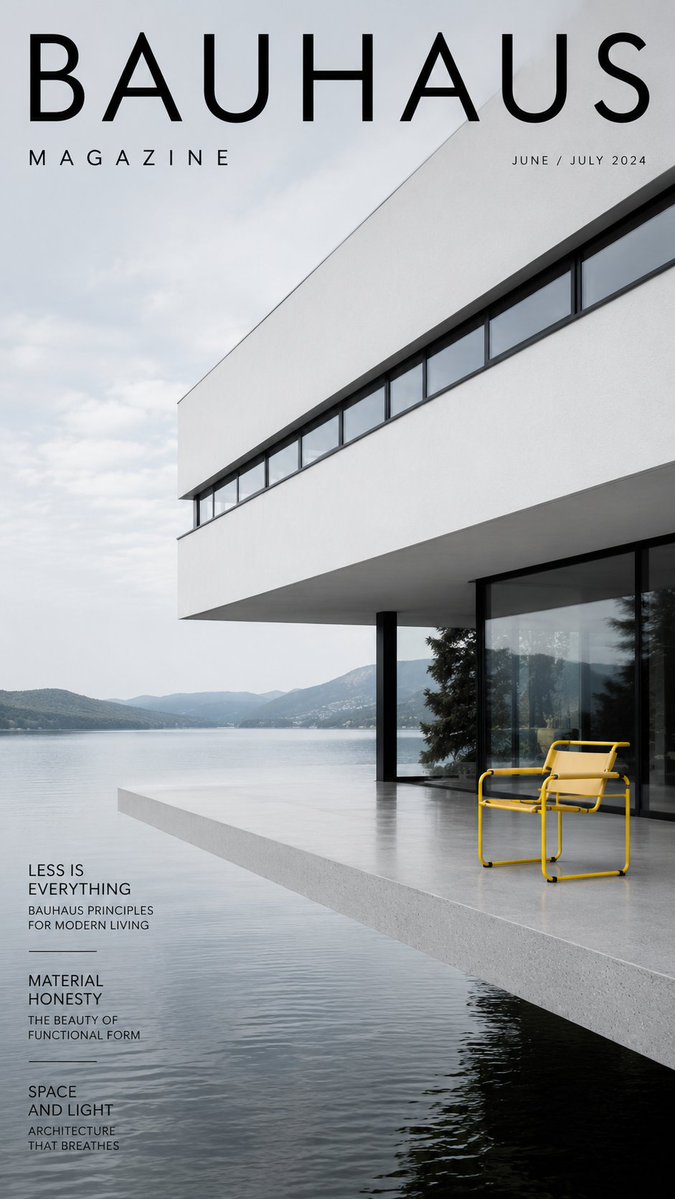 Architectural Poster Design with Landscape View example 4