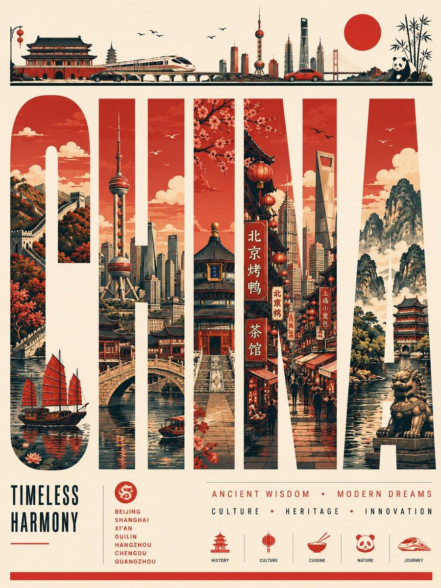 Minimalist Vector Travel Poster