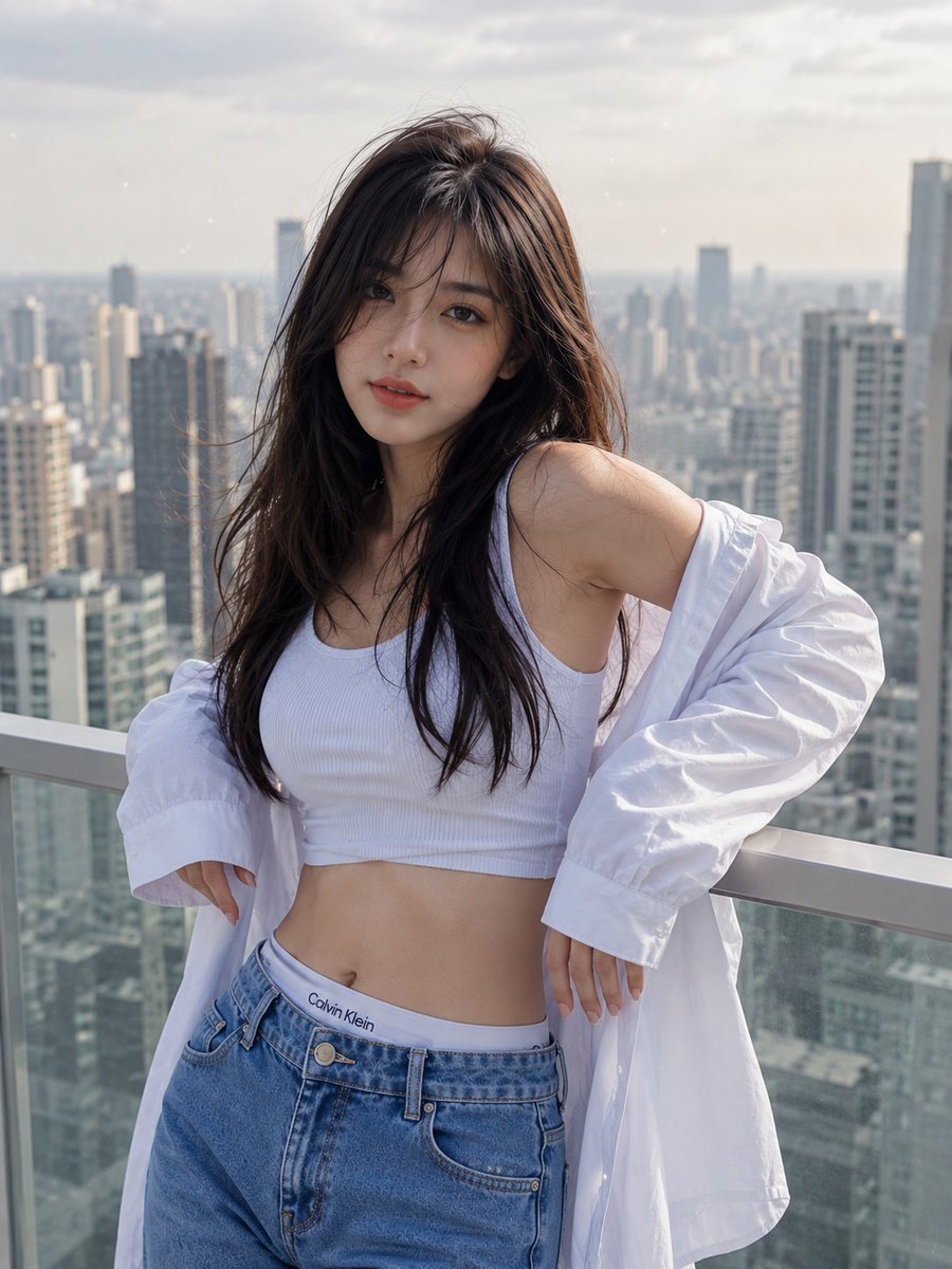 Urban Balcony Editorial Portrait