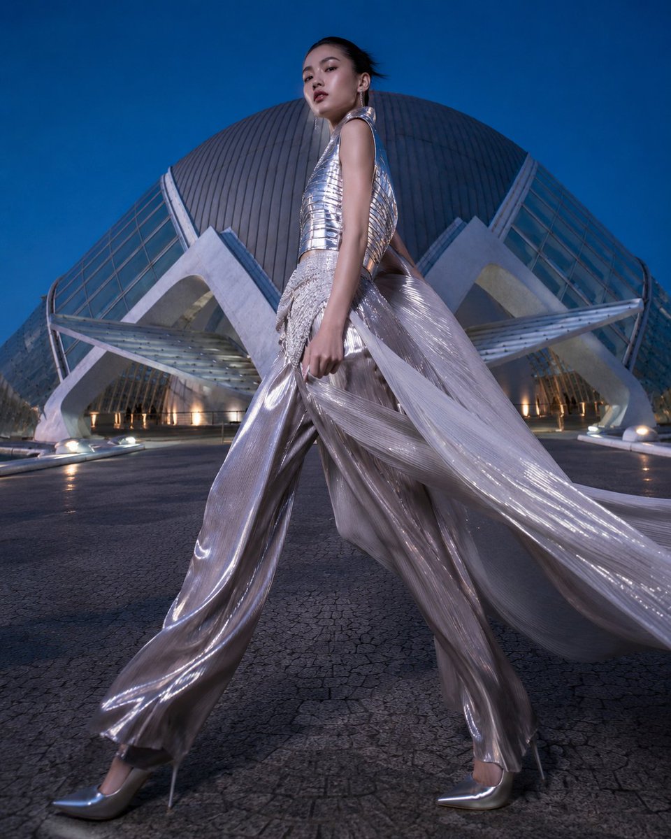 Futuristic High Fashion Editorial Portrait