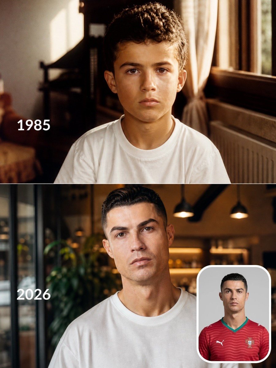 Footballer Then vs Now Transformation