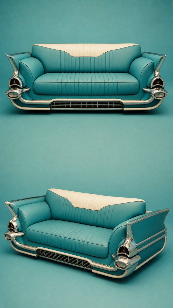 Vintage Car Sofa Design Concept