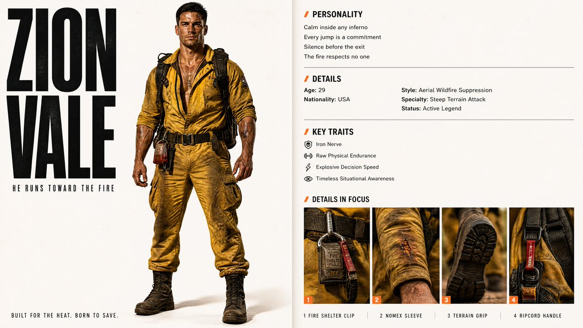 Editorial Character Profile Spread