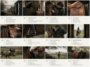 Equestrian Pitch Deck Storyboard AI image template preview