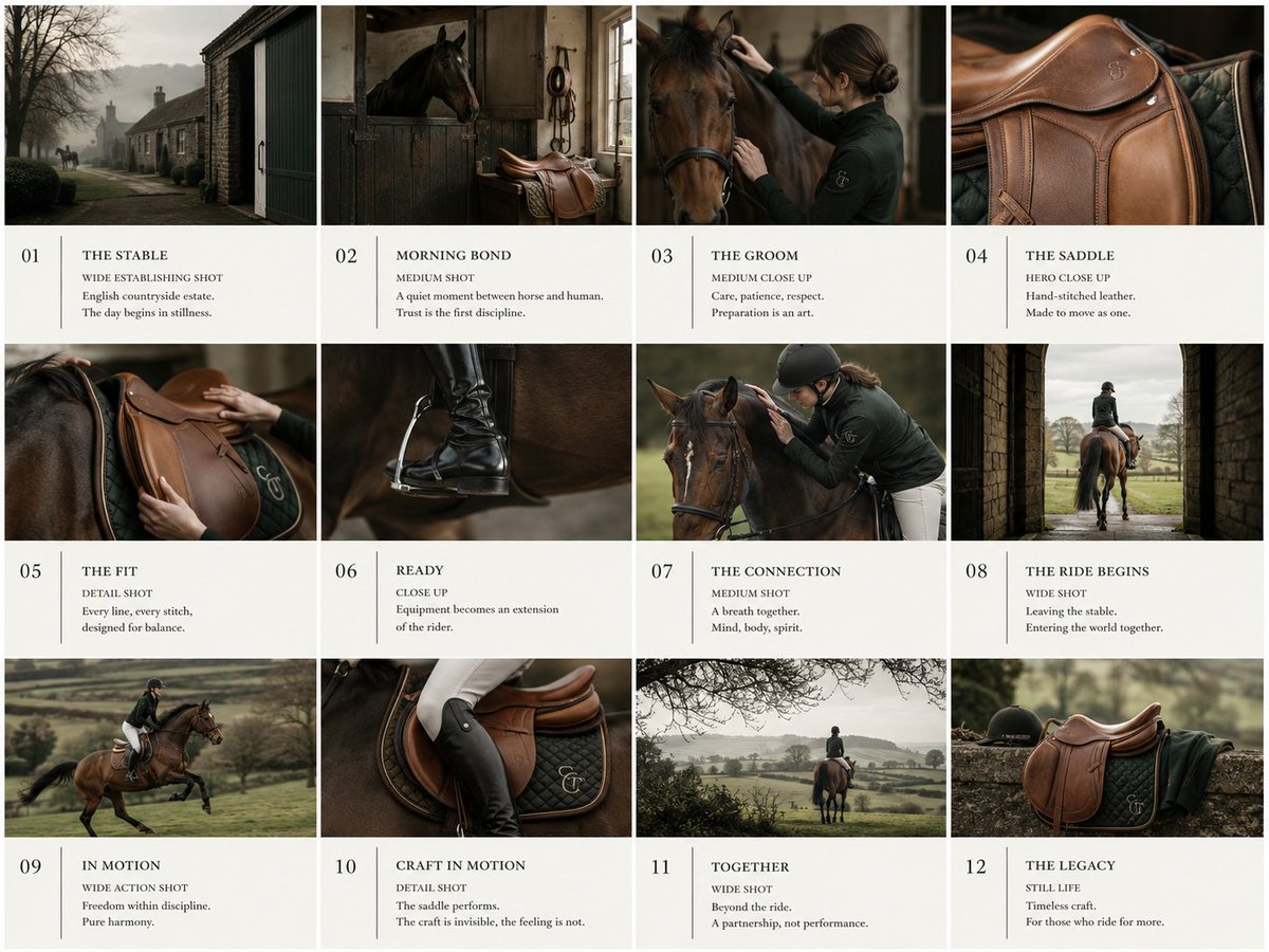 Equestrian Pitch Deck Storyboard