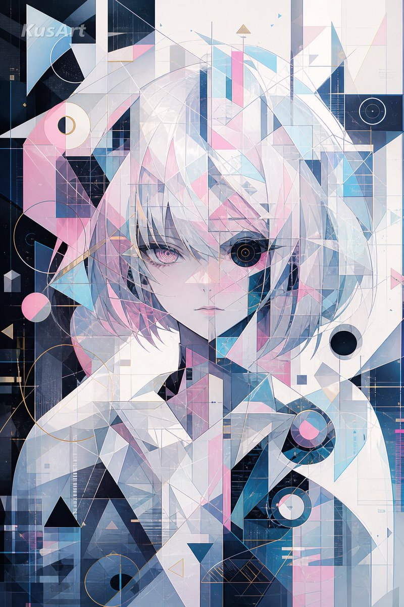 Crystalline Cybernetic Anime Girl example 2