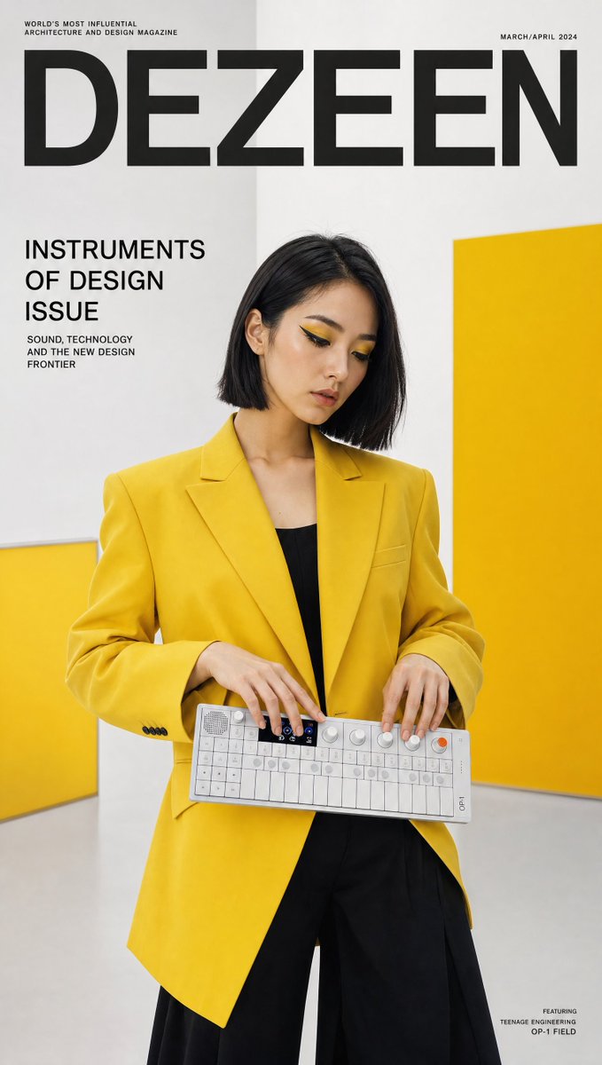 Bauhaus-Inspired Design Magazine Cover