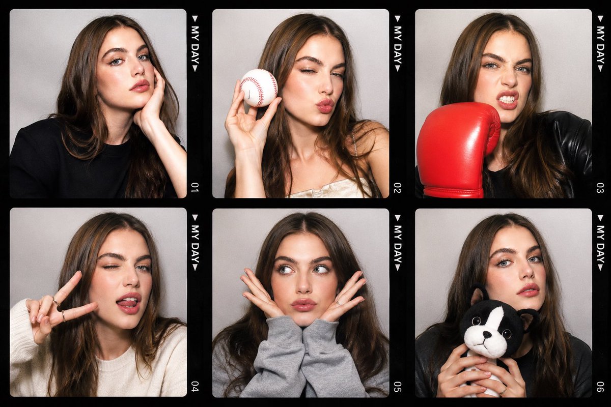 Korean Photoism Photobooth Grid example 2