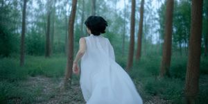 Cinematic Forest Runner AI image template preview