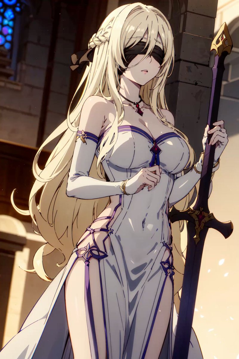 Blindfolded Cathedral Priestess