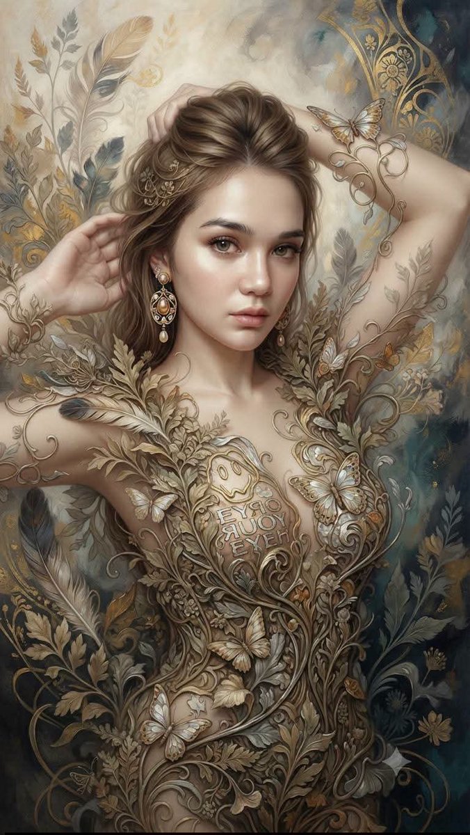 Fantasy Realism and Art Nouveau Fusion 2