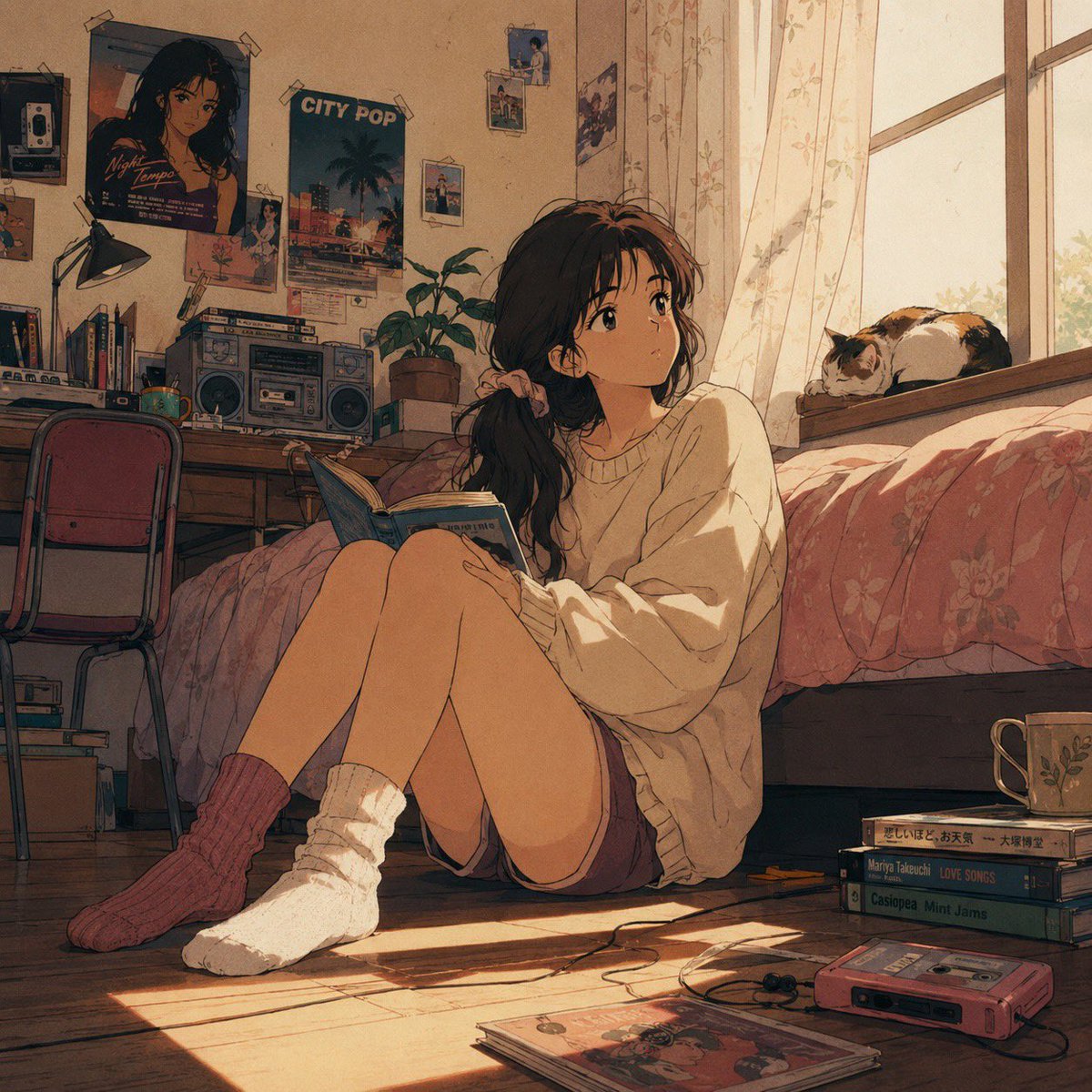 Retro 90s Japanese Anime Scenes example 2