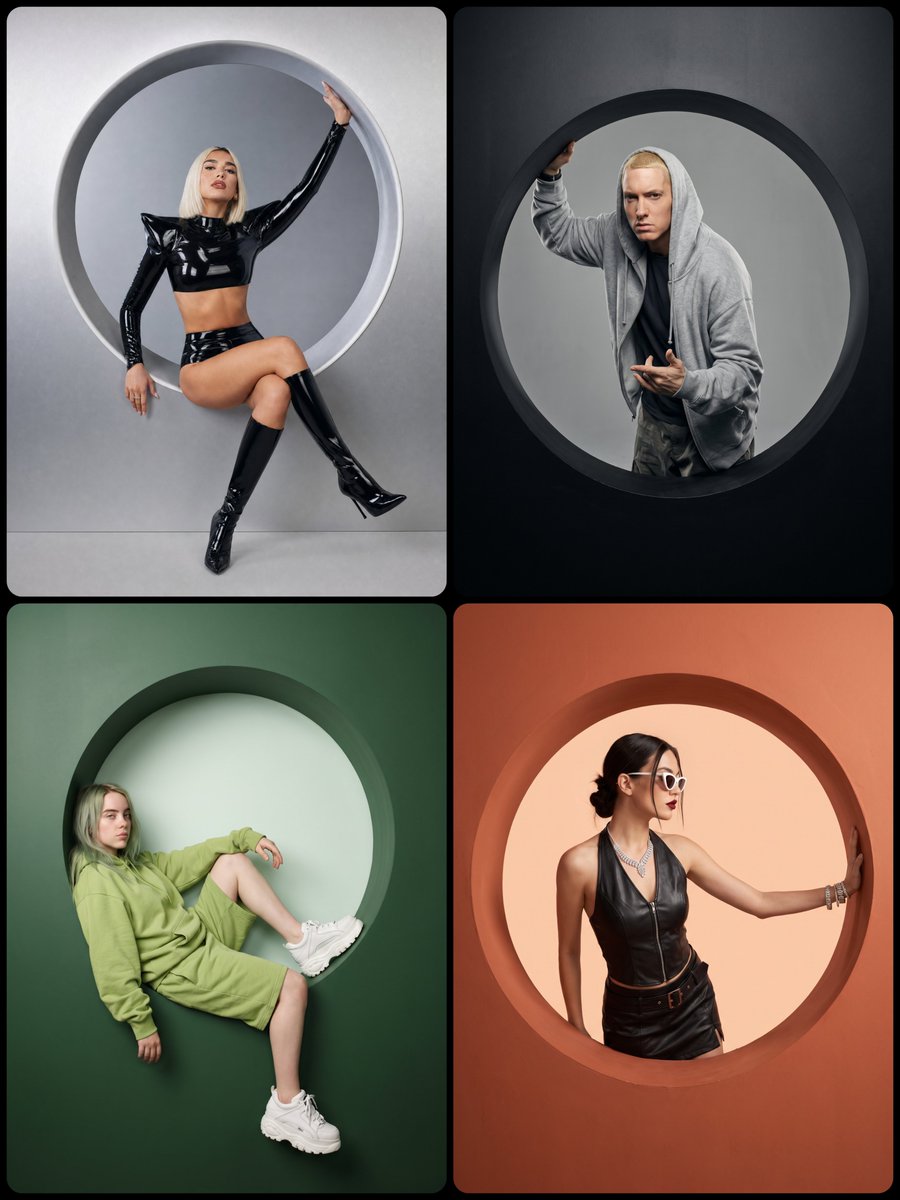 Studio Portrait with Circular Cutout