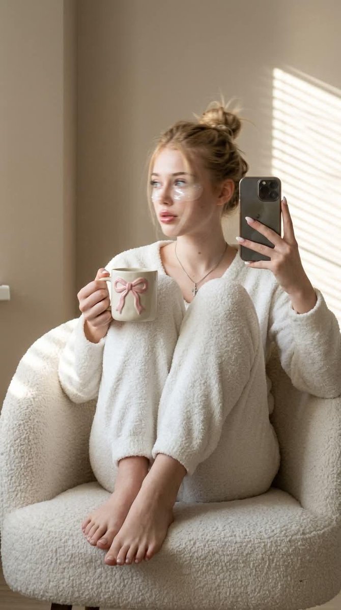 Morning Mirror Selfie Candid