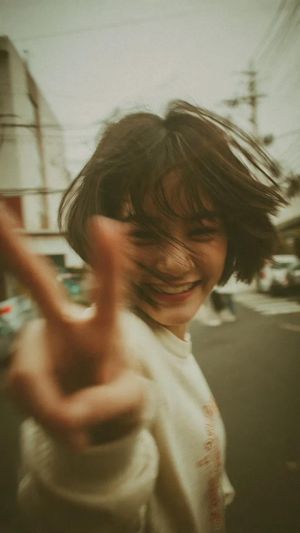 Y2K Street Photography Portrait AI image template preview