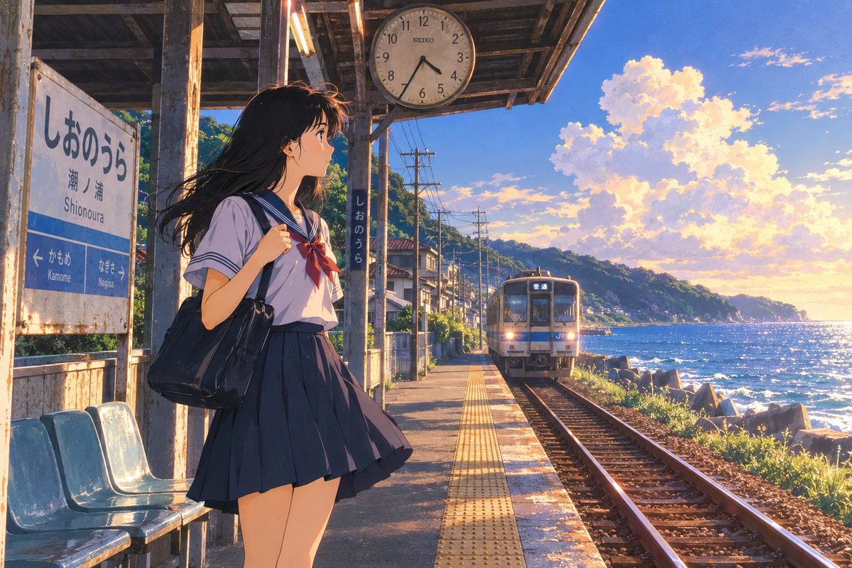 Vintage Japanese anime movie aesthetic