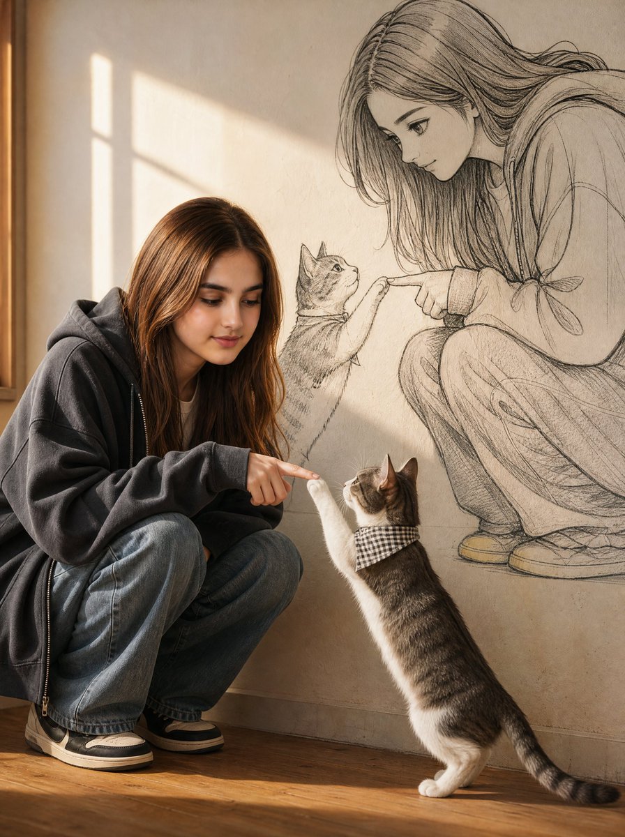 Reality and Manga Mural Fusion