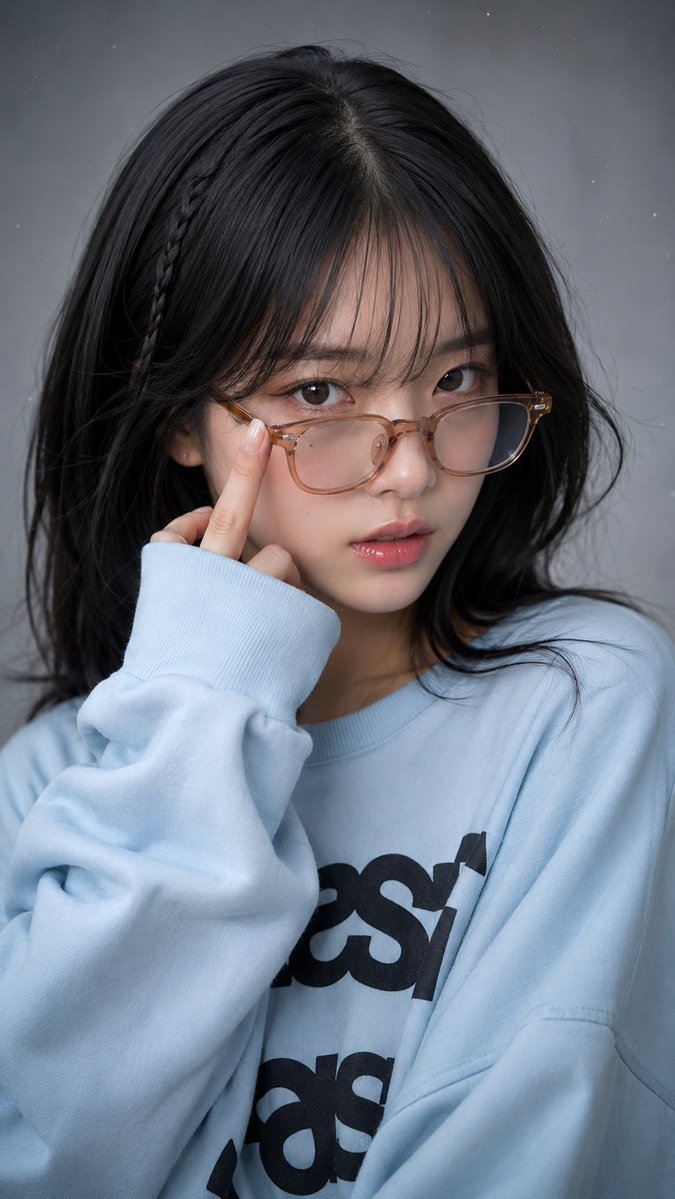 Clear Glasses Smartphone Selfie Portrait example 2
