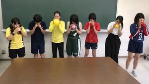 Classroom Balloon Photo Upscale AI image template preview