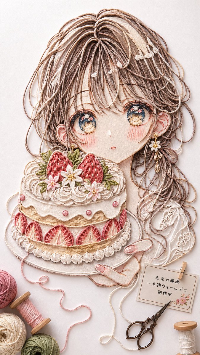 E-commerce Main Image - Anime Yarn Wall Art Portrait - Image 3