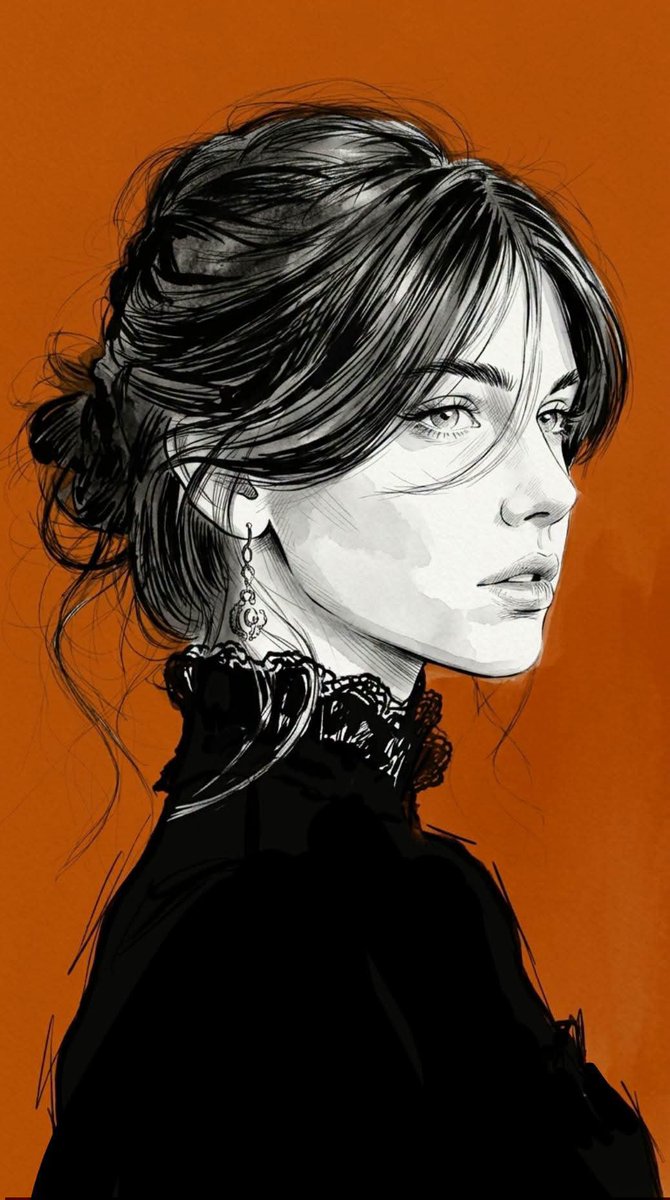 Comic / Storyboard - Minimalist Editorial Fashion Sketch - Image 1