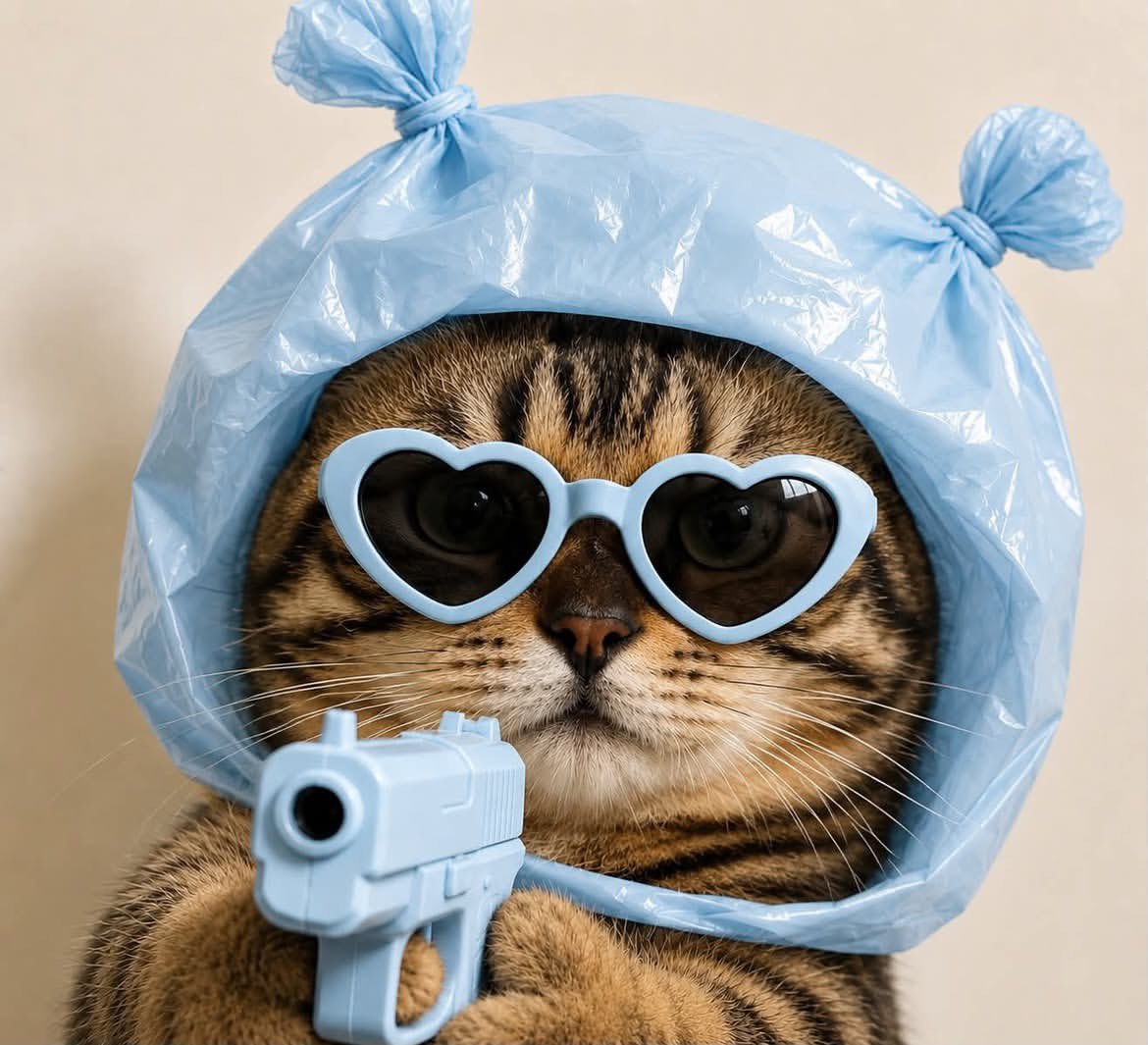 Sassy British Shorthair Cat Portrait example 2